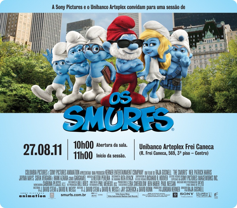 Para se fazer um filme dos Smurfs é preciso seguir um manual de instruções  - 07/02/2017 - UOL Entretenimento